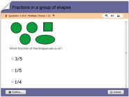 Fractions in a group of shapes